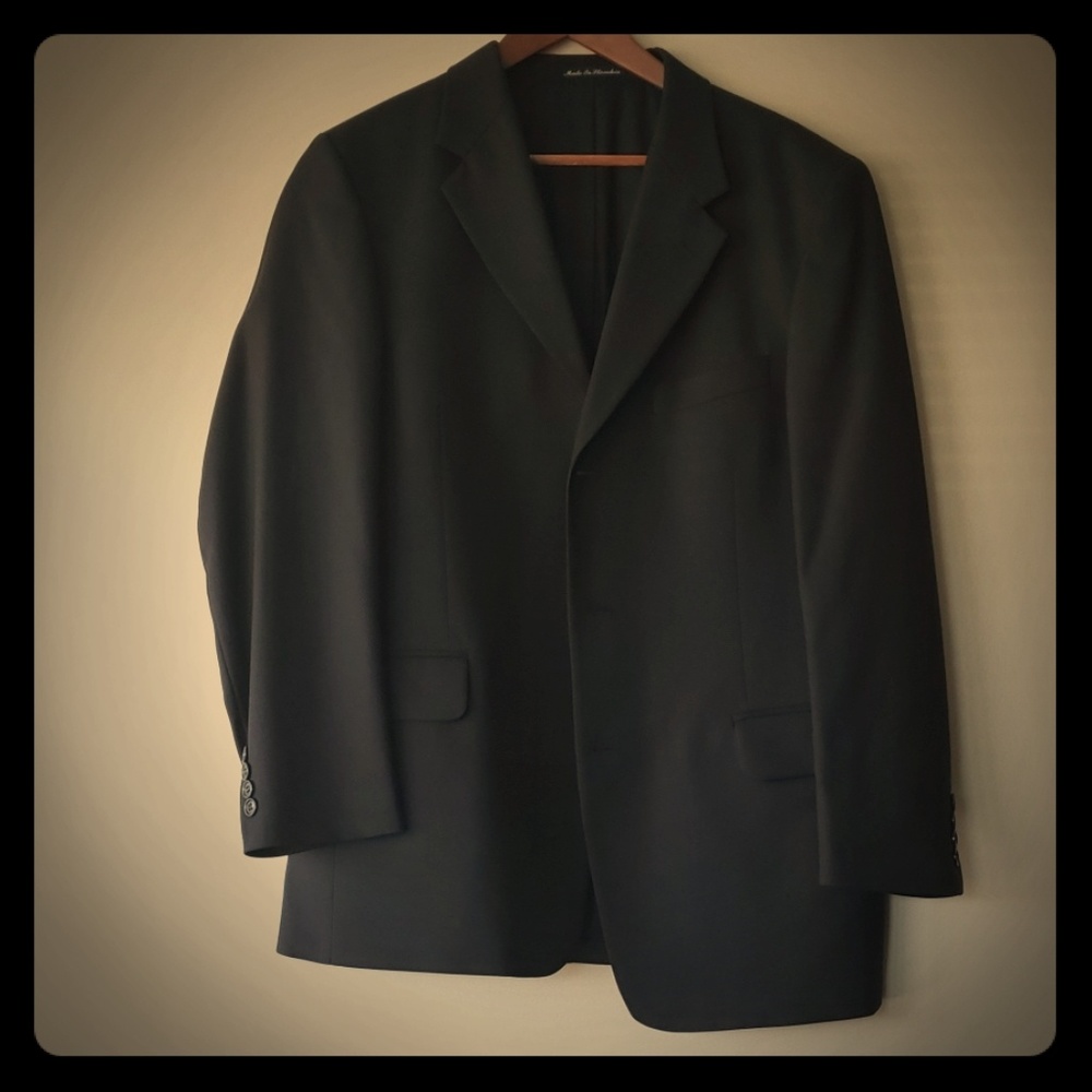 Pierre Cardin 3 button black Suit